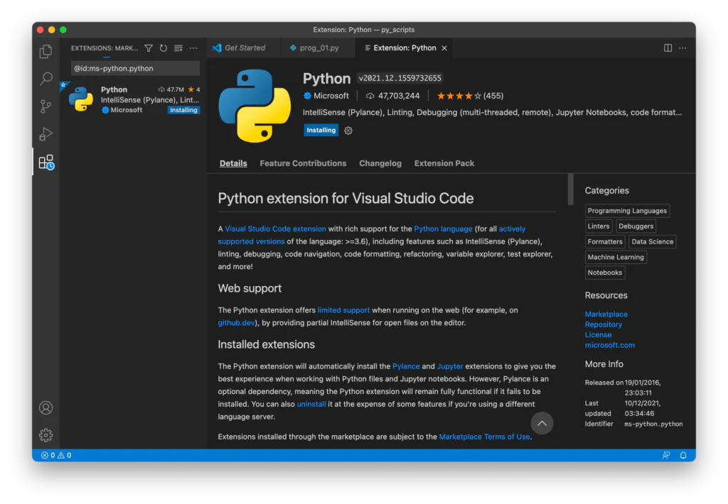 Installing Visual Studio Code on Mac